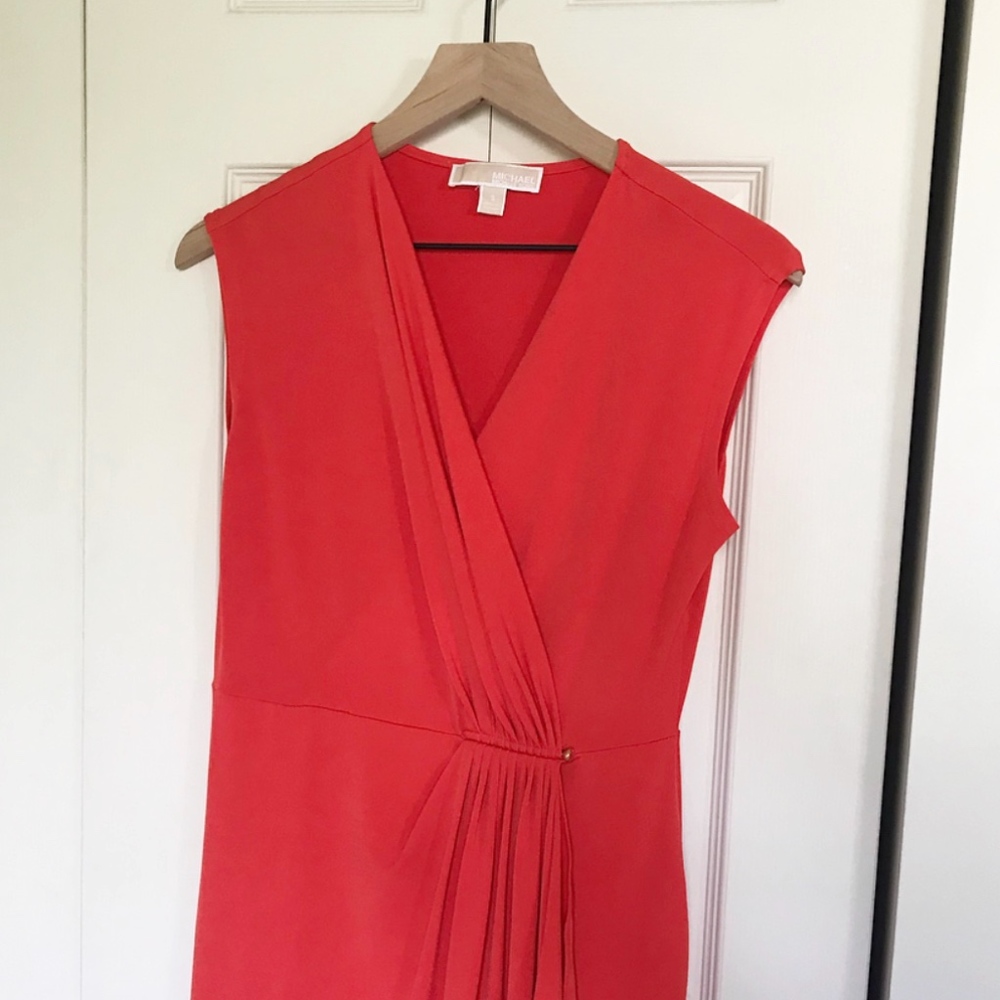 Michael Kors Midi Wrap Dress Sz Small